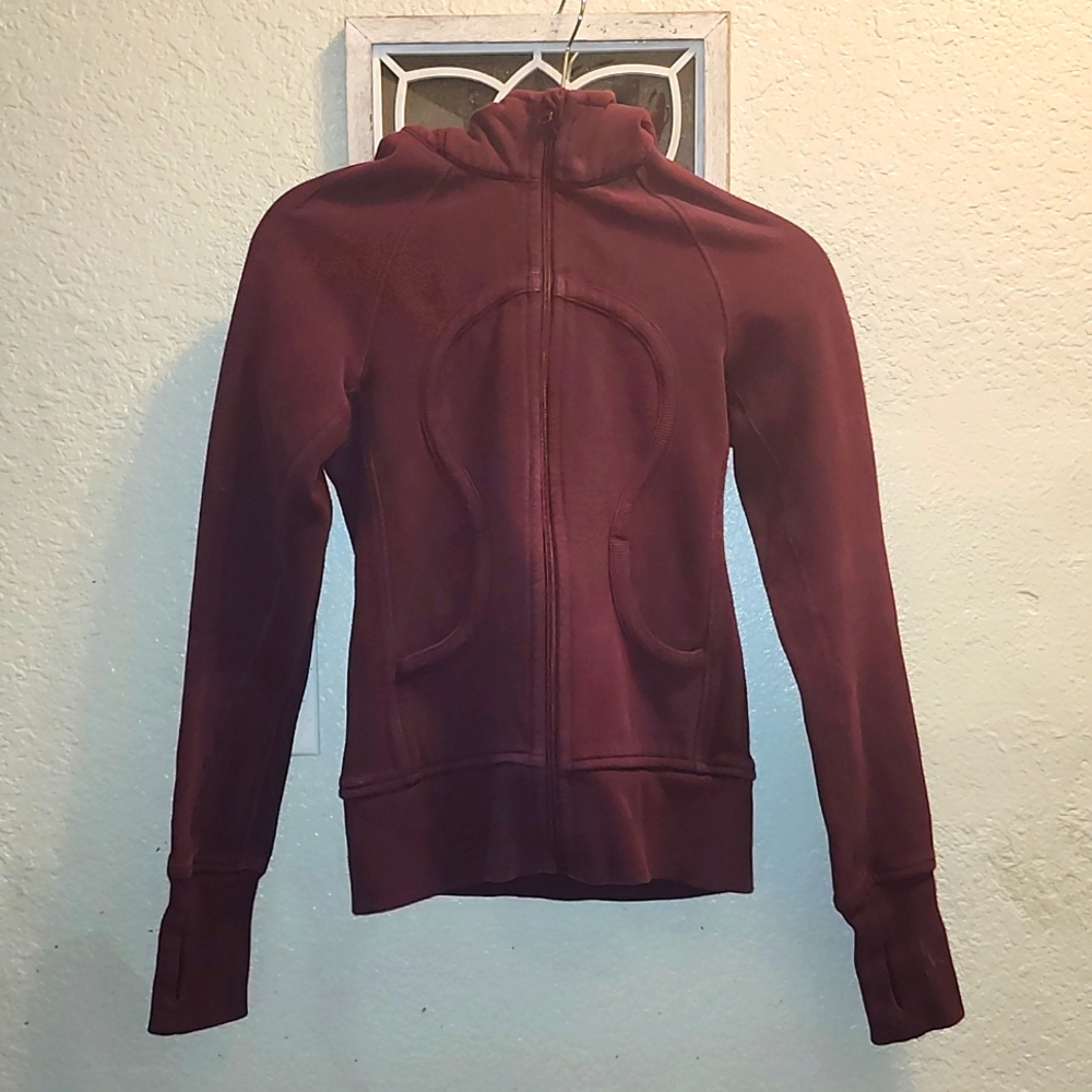 RARE LULULEMON ATHLETICA scuba HOODED JACKET SIZE 0 - Picture 2 of 5